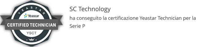 SC Technology ha conseguito la certificazione Yeastar Technician per la Serie P